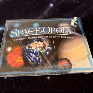 Rare Space-Opoly Property Trading Game Late for the Sky Monopoly Game New